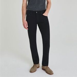 AG Adriano Goldschmied The Matchbox Slim Straight Twill Jean Mens Black Sz 30